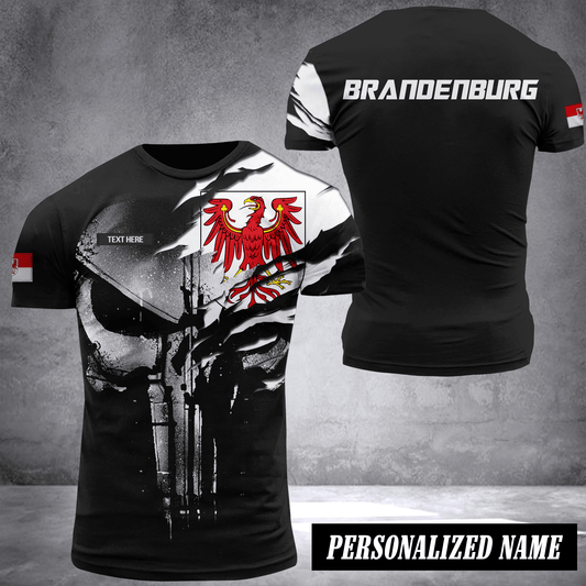 Brandenburg pun flag customize T-shirt