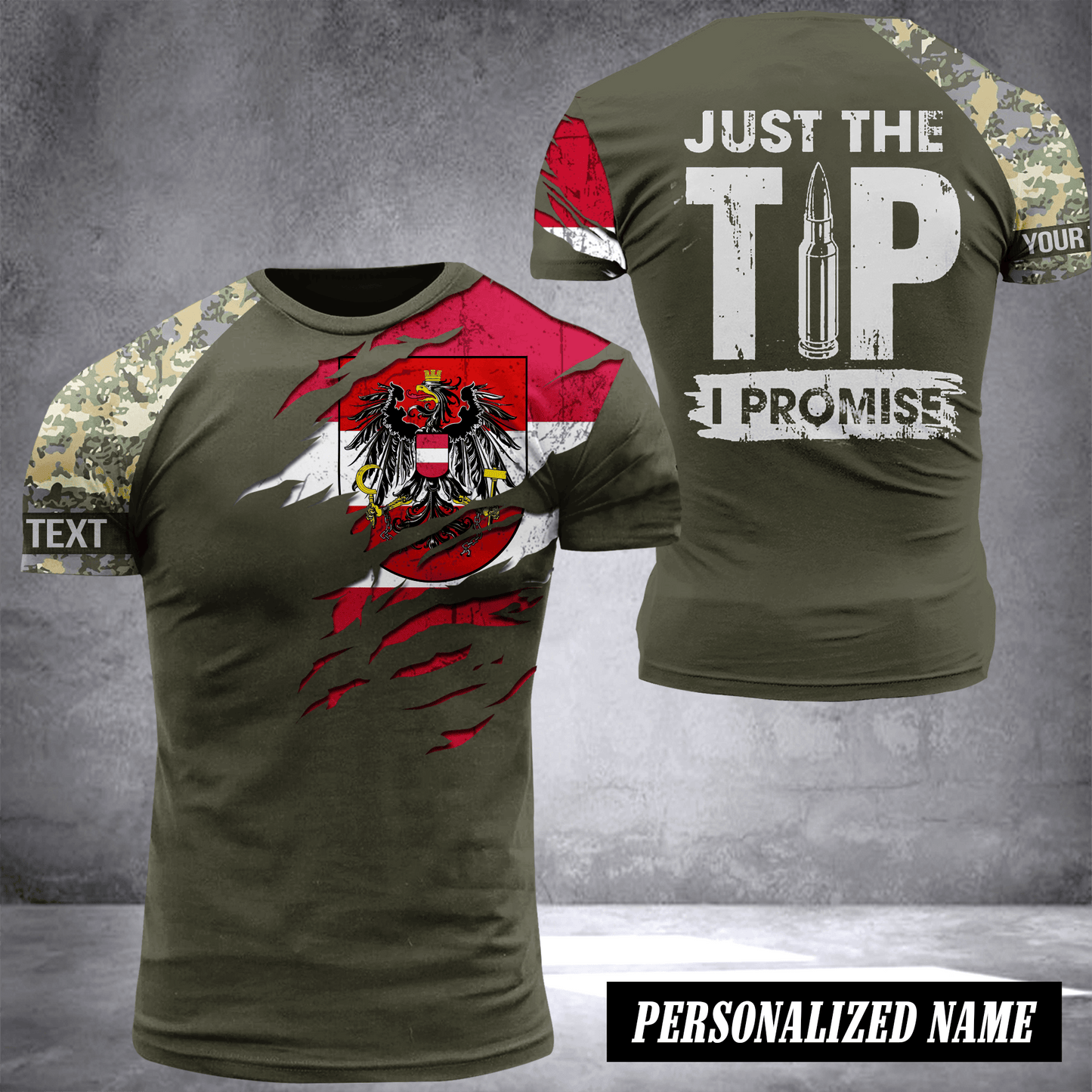 Austria just the tip customize T-shirt