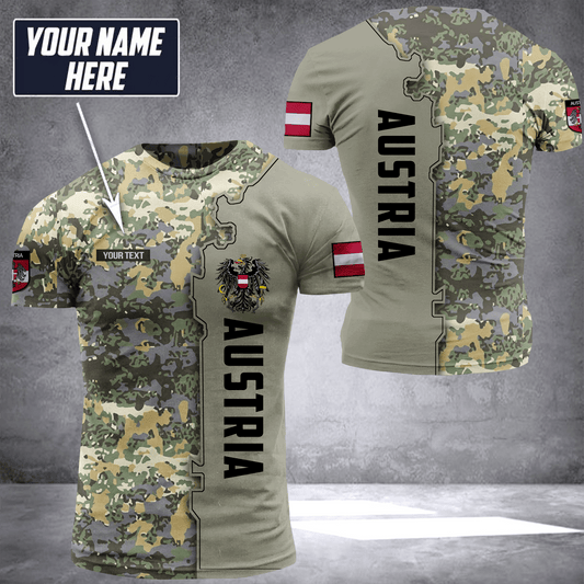 Austria camo customize T-shirt 245