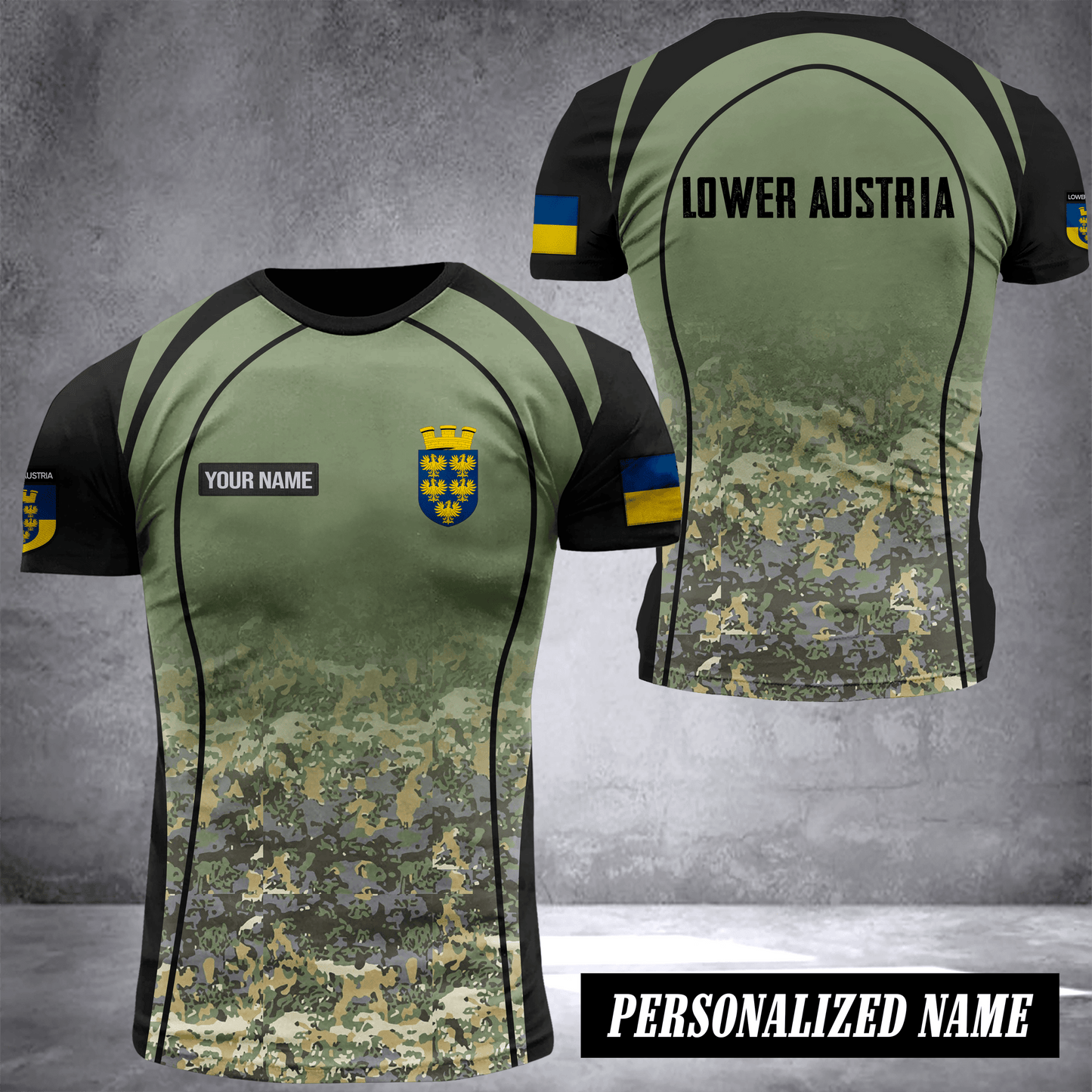 Lower Austria pun camo customize T-shirt
