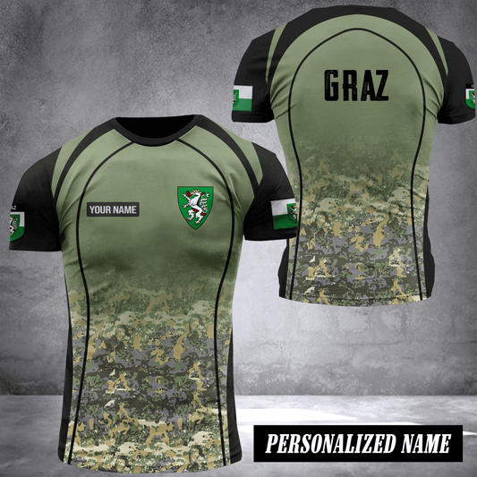 Graz Austria pun camo customize T-shirt