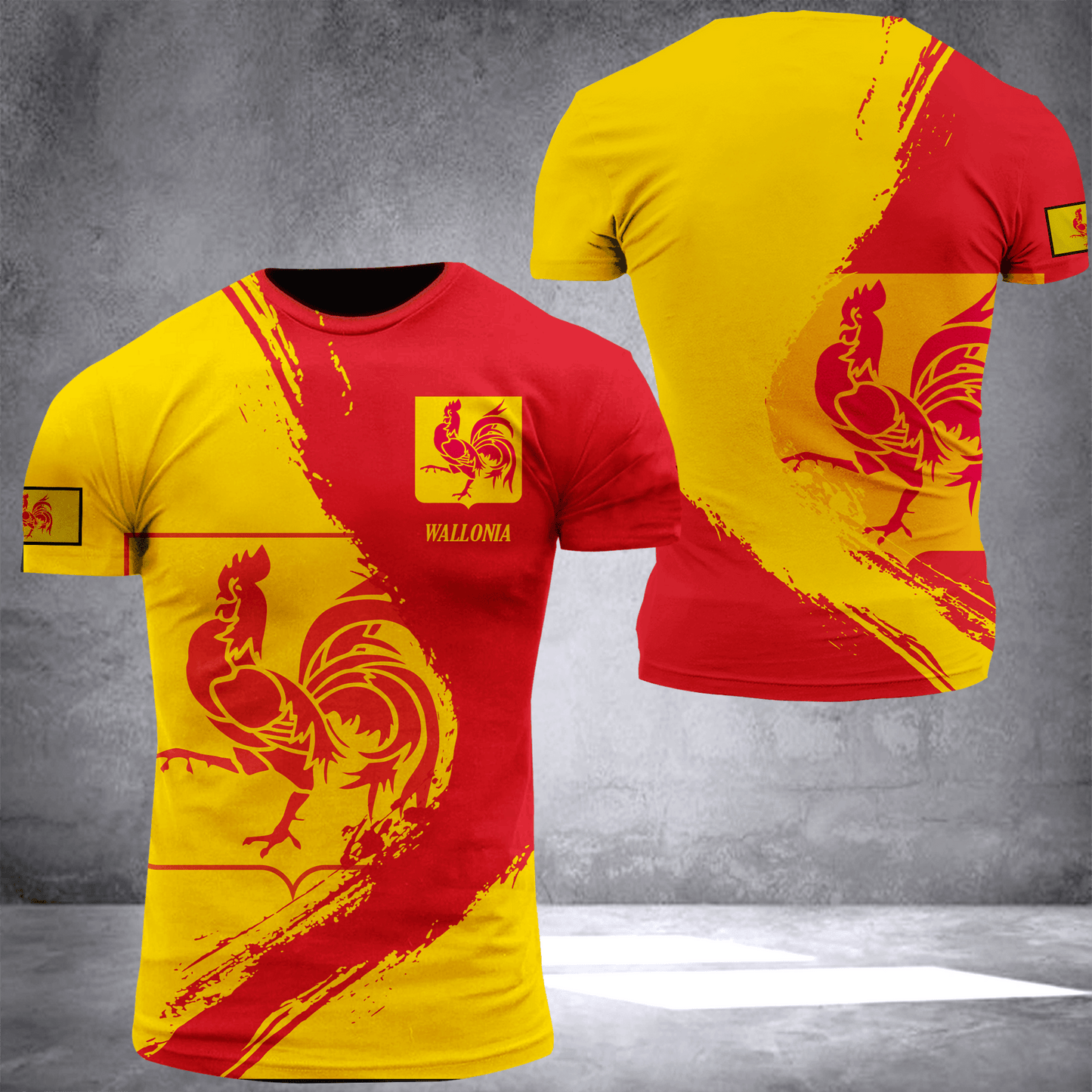 Wallonia Belgium customize T-shirt 245