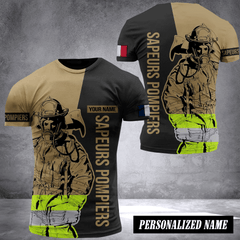 Firefighter France customize T-shirt 245