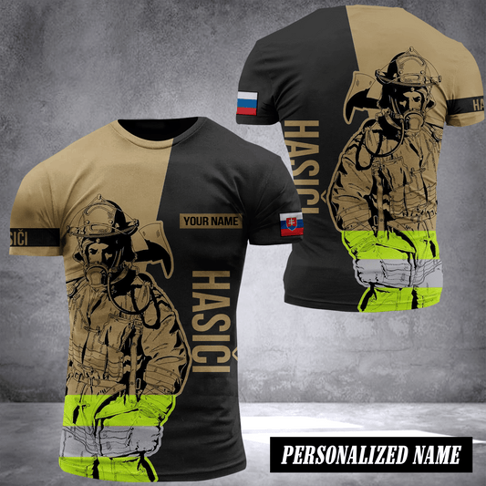 Firefighter Slovakia customize T-shirt 245