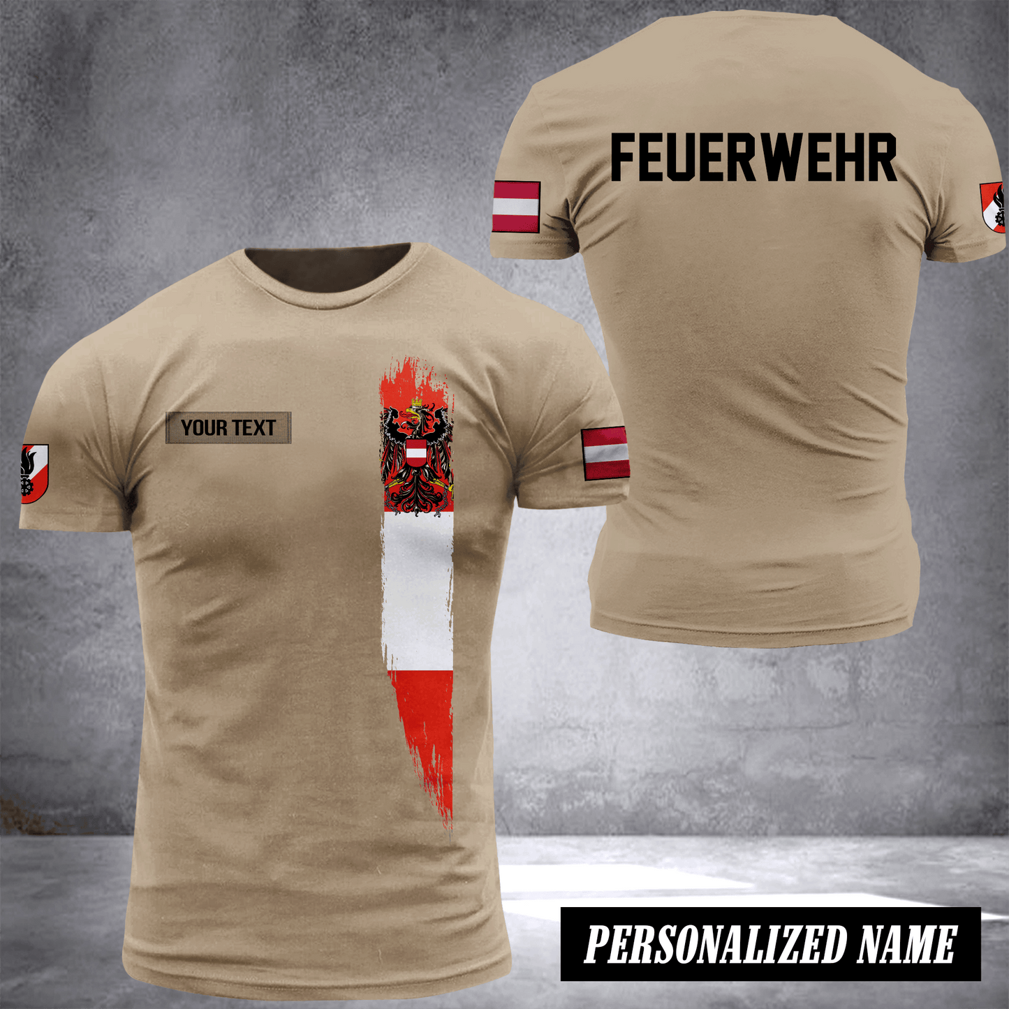 Firefighter Austria customize T-shirt 2462