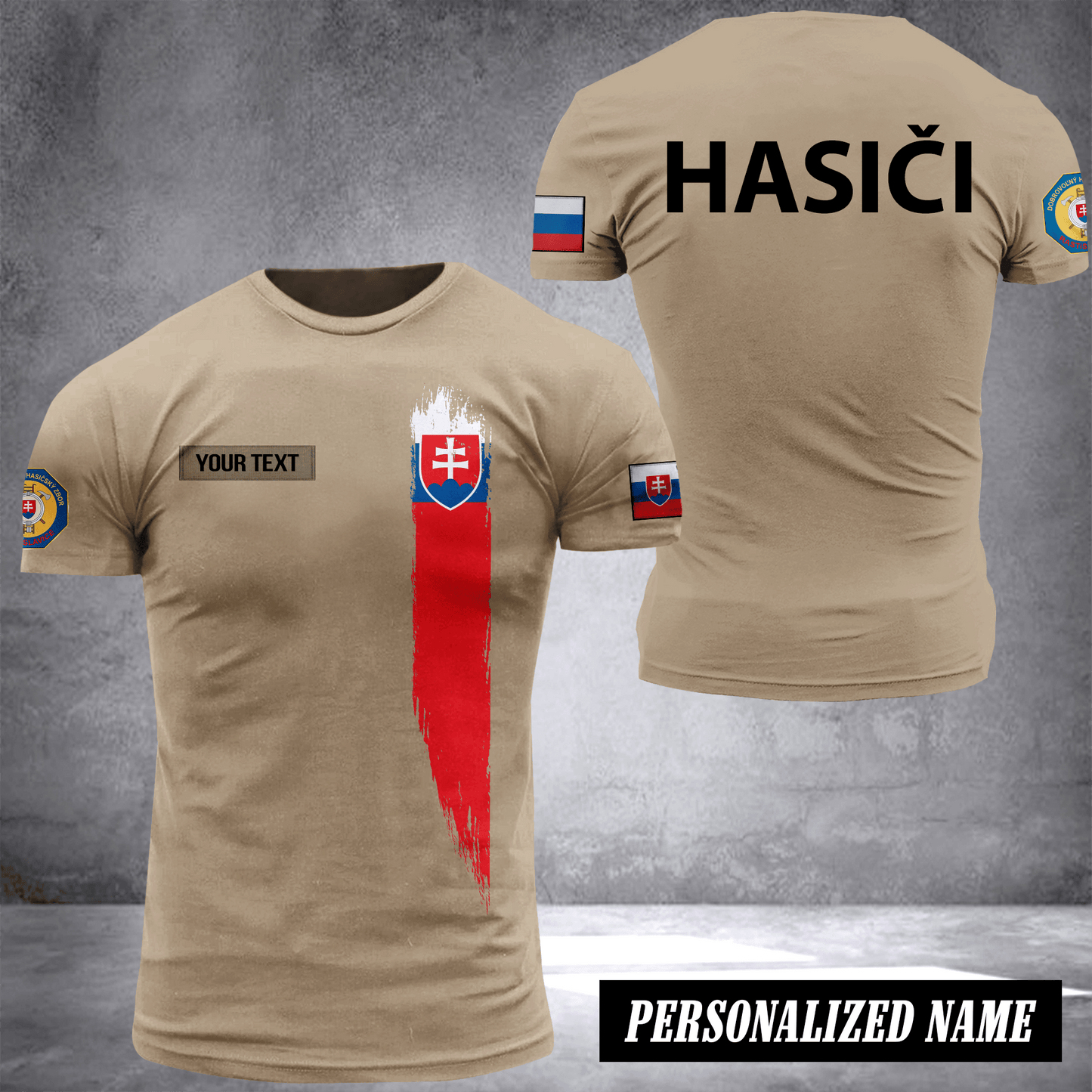 Firefighter Slovakia customize T-shirt 2452