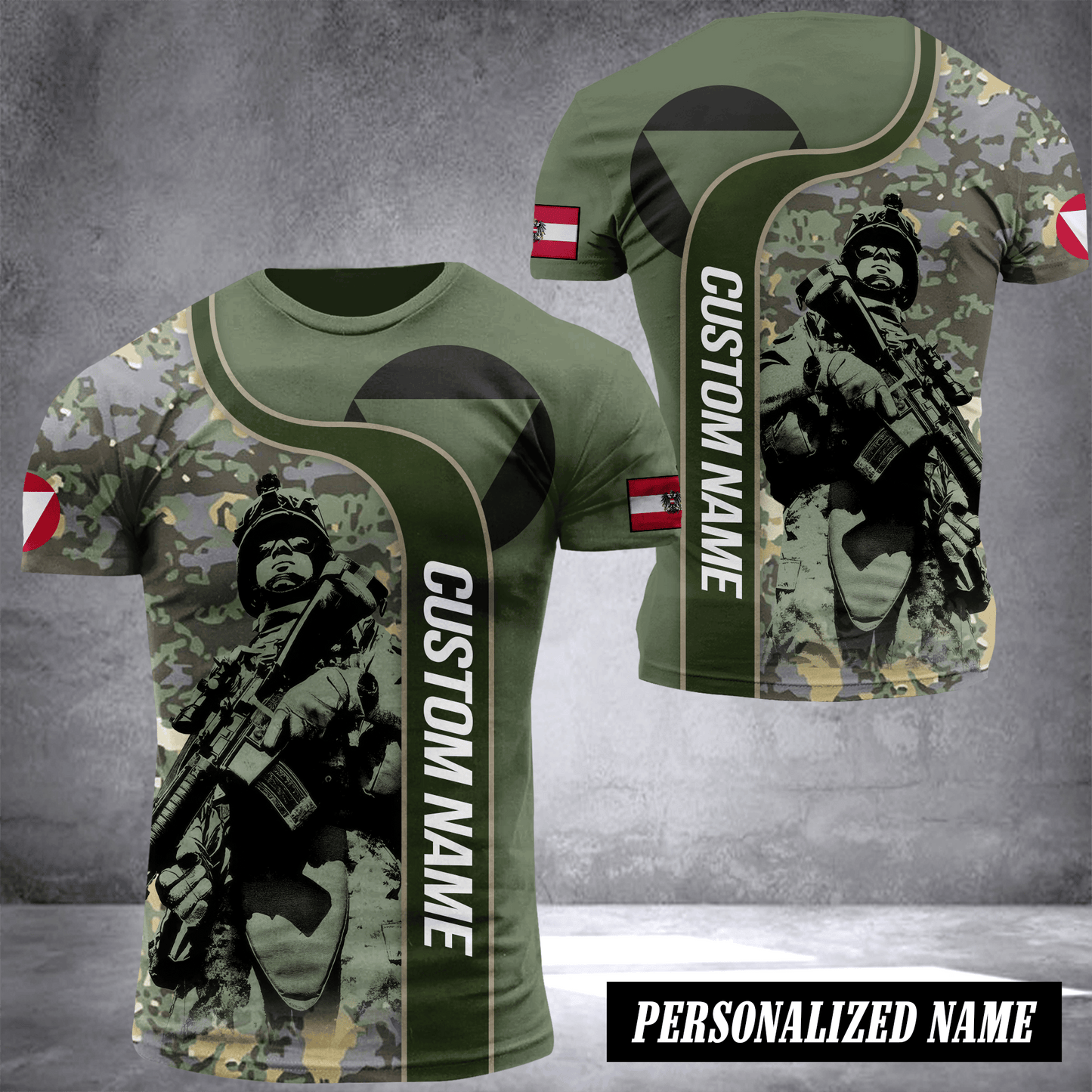 Soldier Austria customize T-shirt 2452
