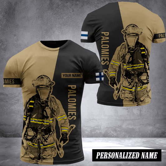 Firefighter Finland customize T-shirt 245