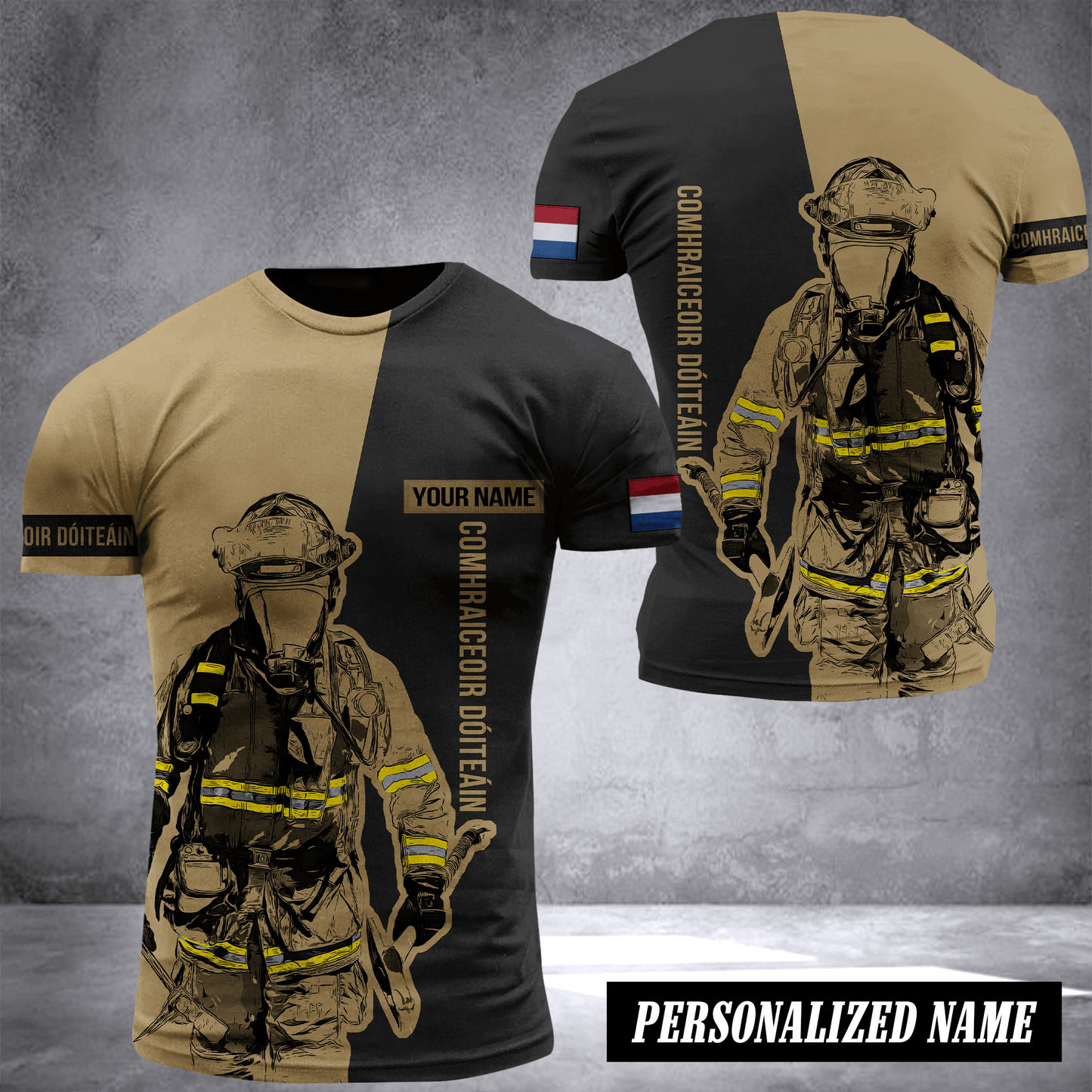 Firefighter Ireland customize T-shirt 245