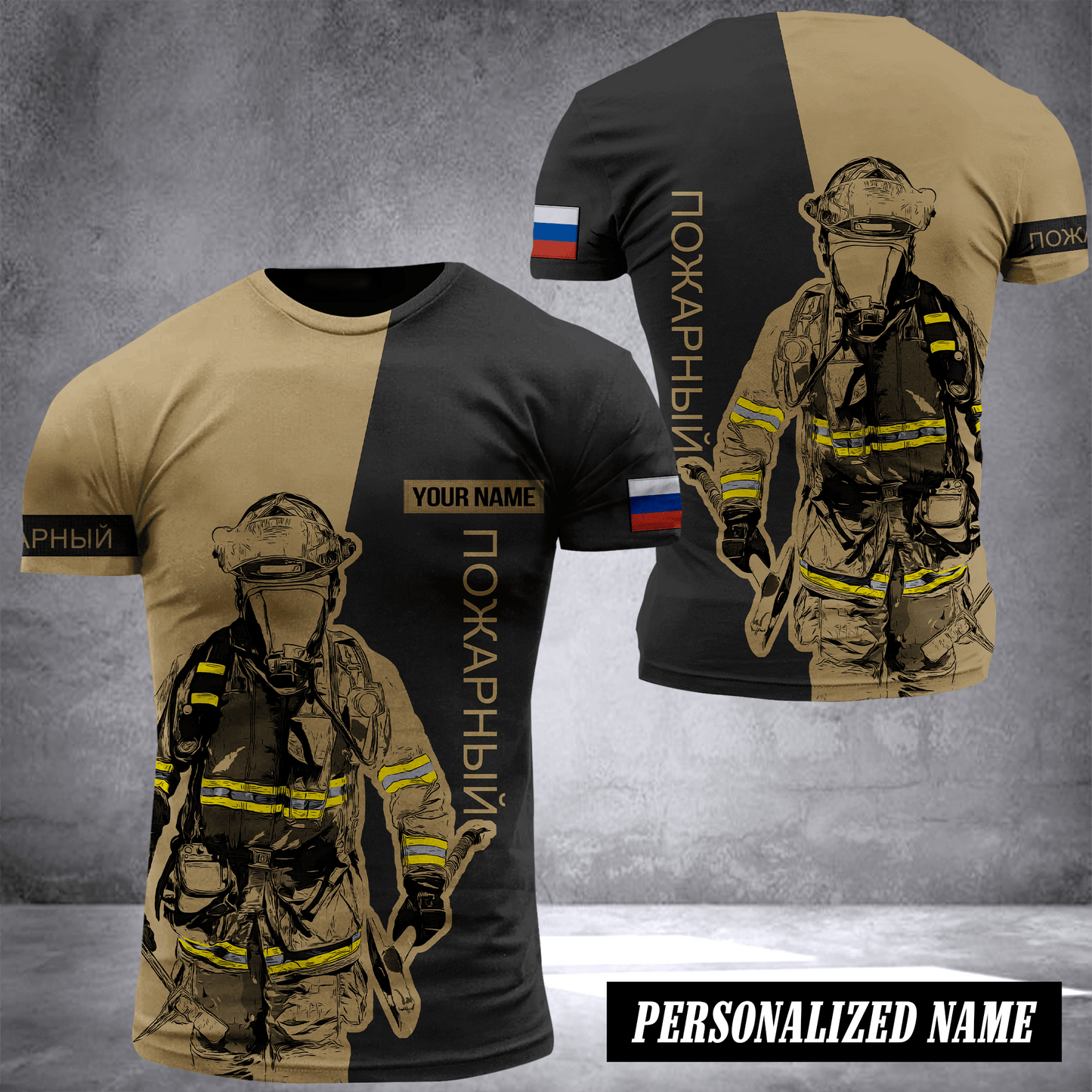 Firefighter Russia customize T-shirt 245