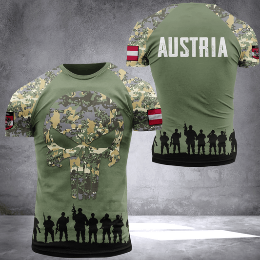Austria soldier camo T-shirt 2409