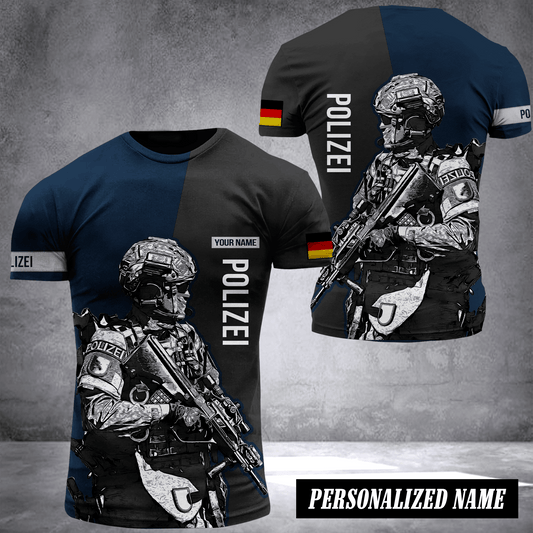 German polizei custom T-shirt 2509
