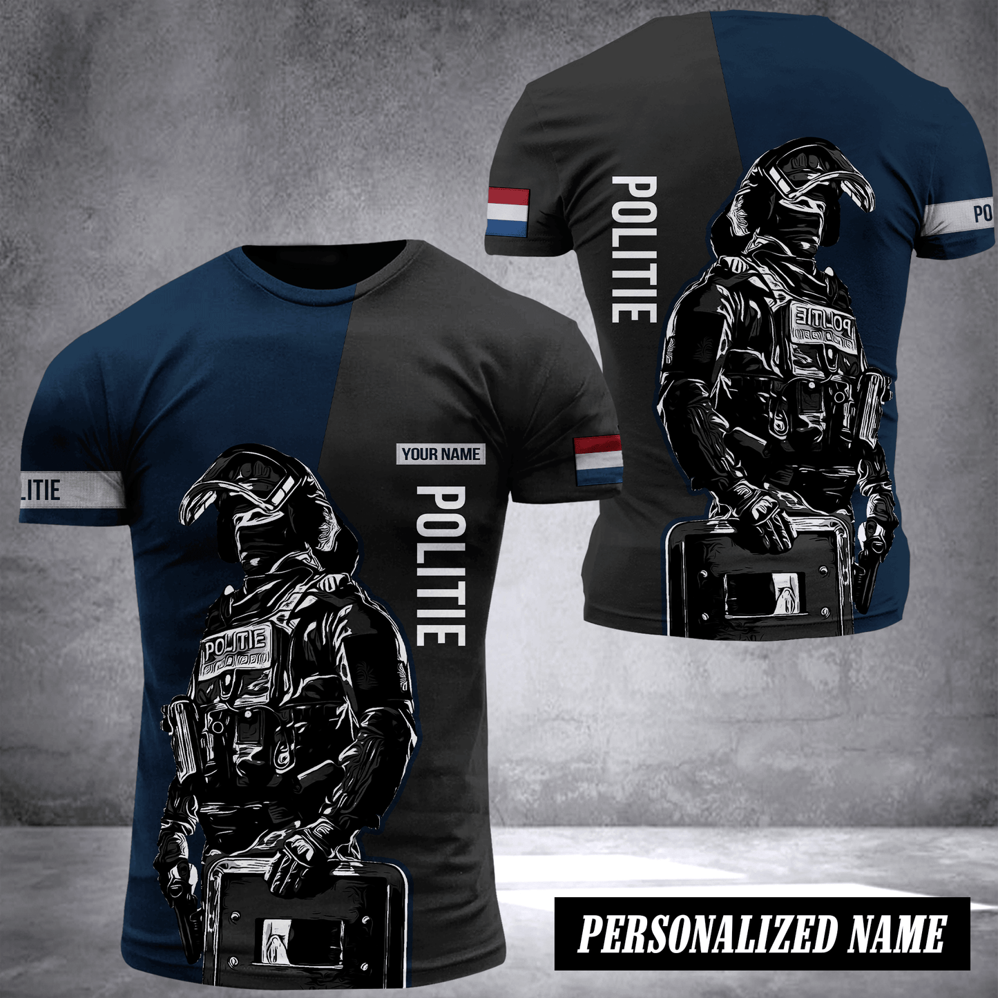 Netherlands police custom T-shirt 2509