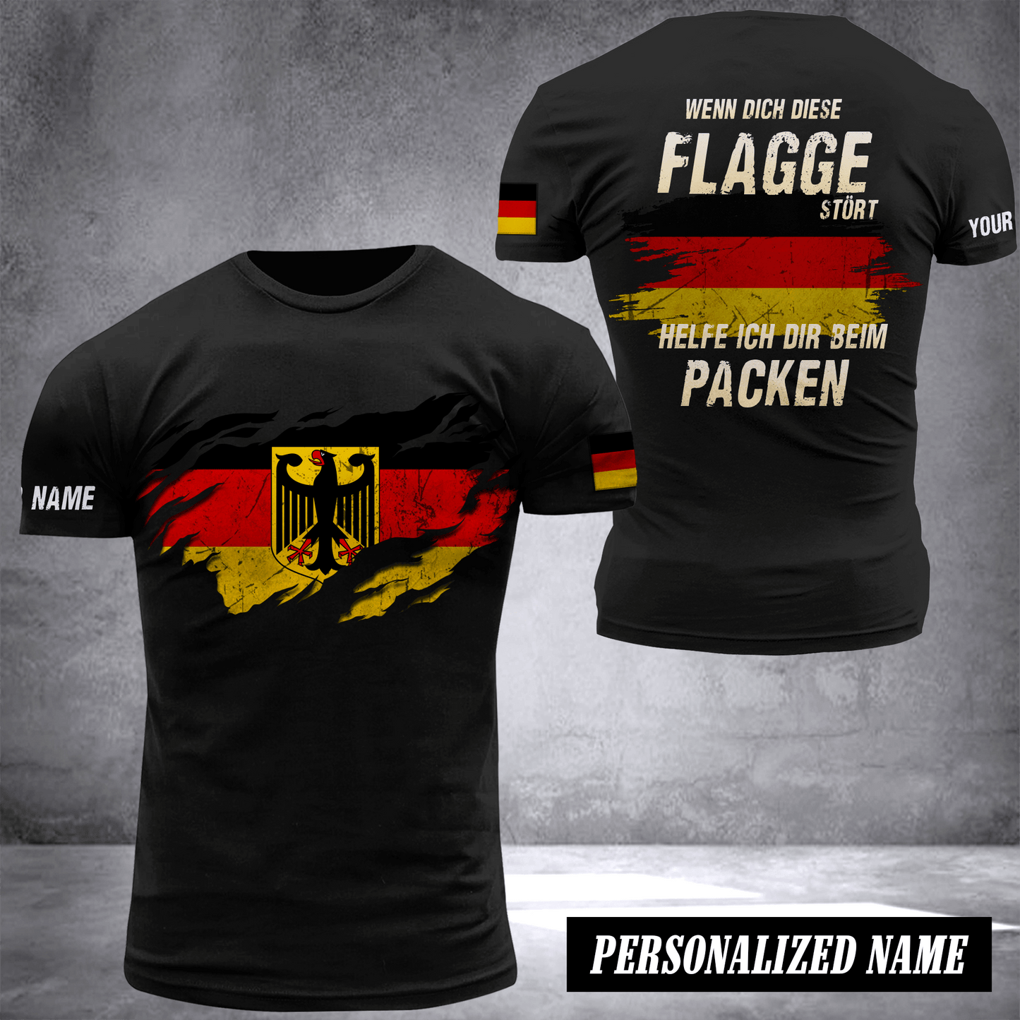 Germany flag custom T-shirt 2509