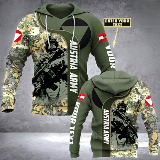 Austria soldier HOODIE hoodie customize 3d printed art