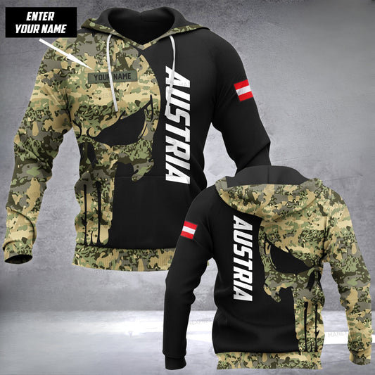 Austria soldier HOODIE hoodie customize 3d printed pun camo