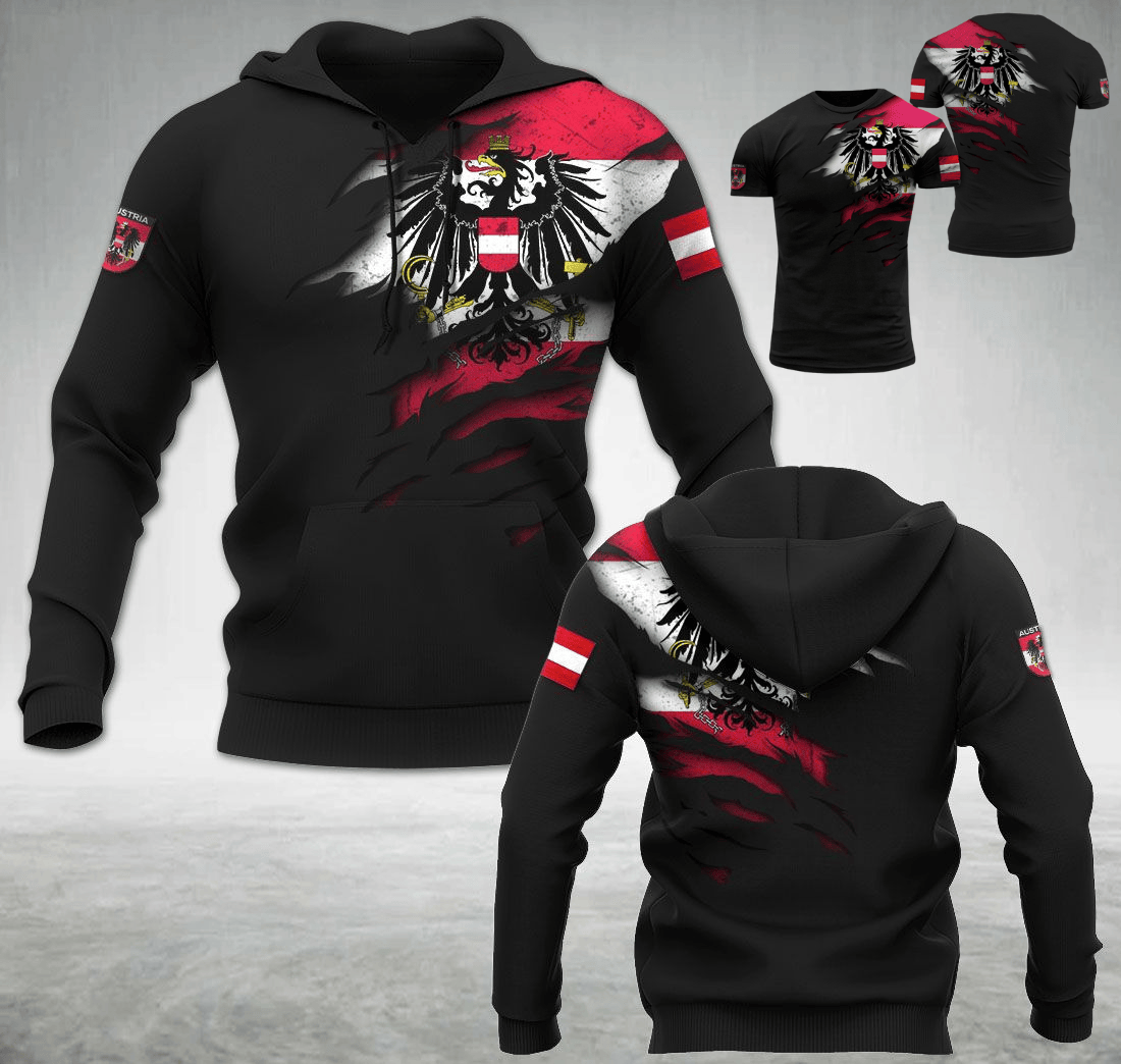 Austria Flag Hoodie T-shirt trending