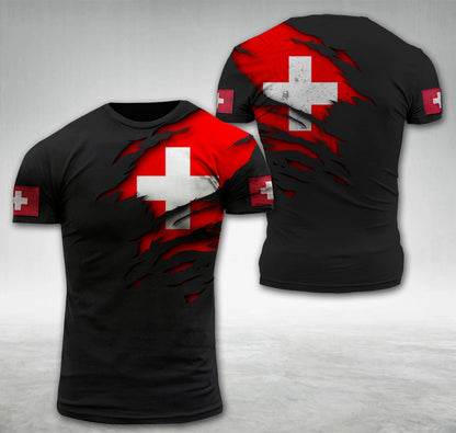 Switzerland Flag Hoodie T-shirt trending