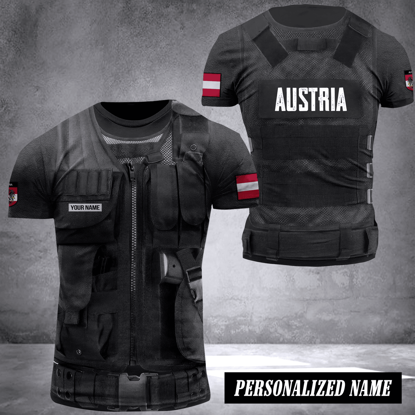 Austria tatical custom T-shirt 2509