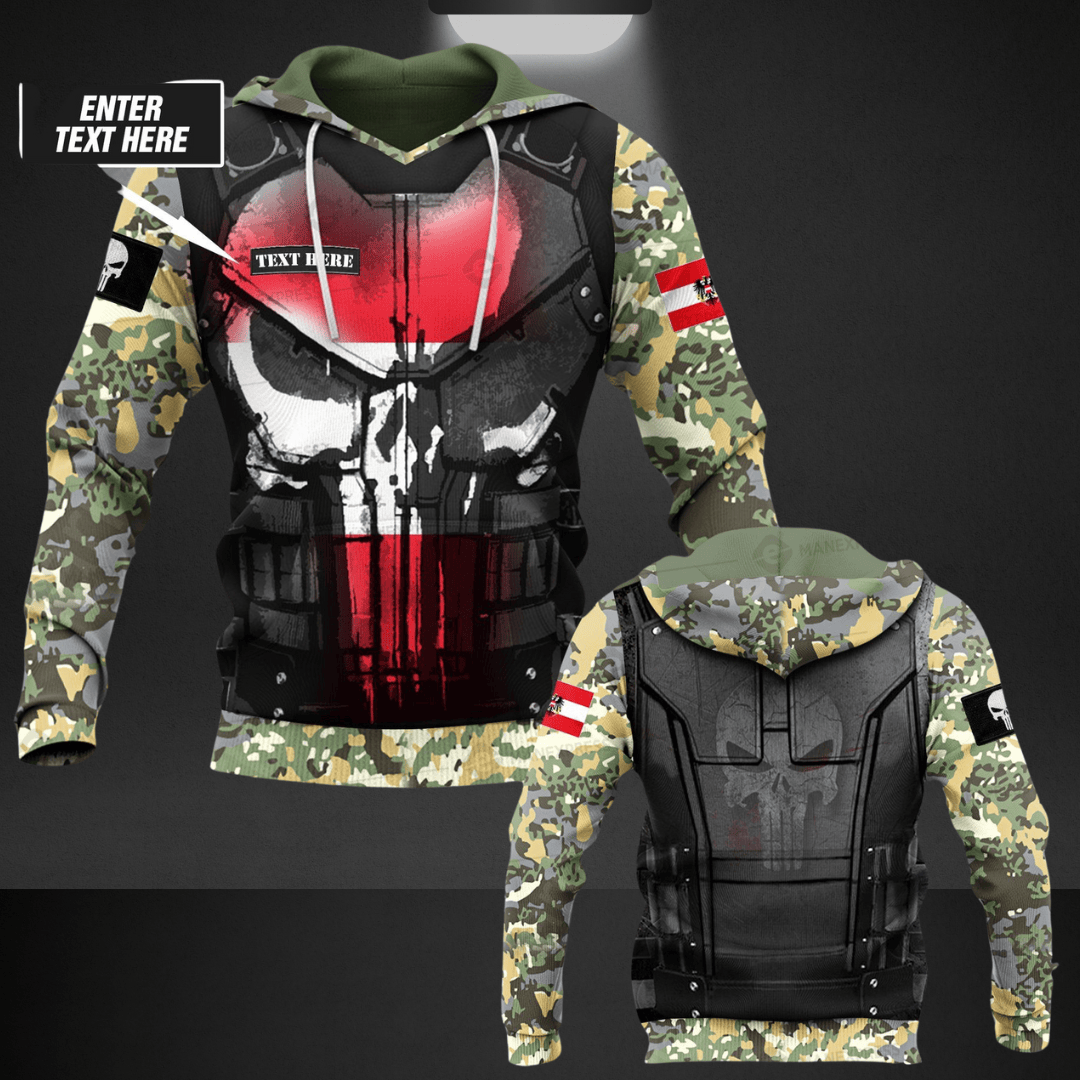 Austria soldier HOODIE customize 3d printed pun camo 101