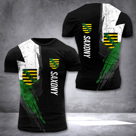 Saxony Sachsen flag T-shirt 2509