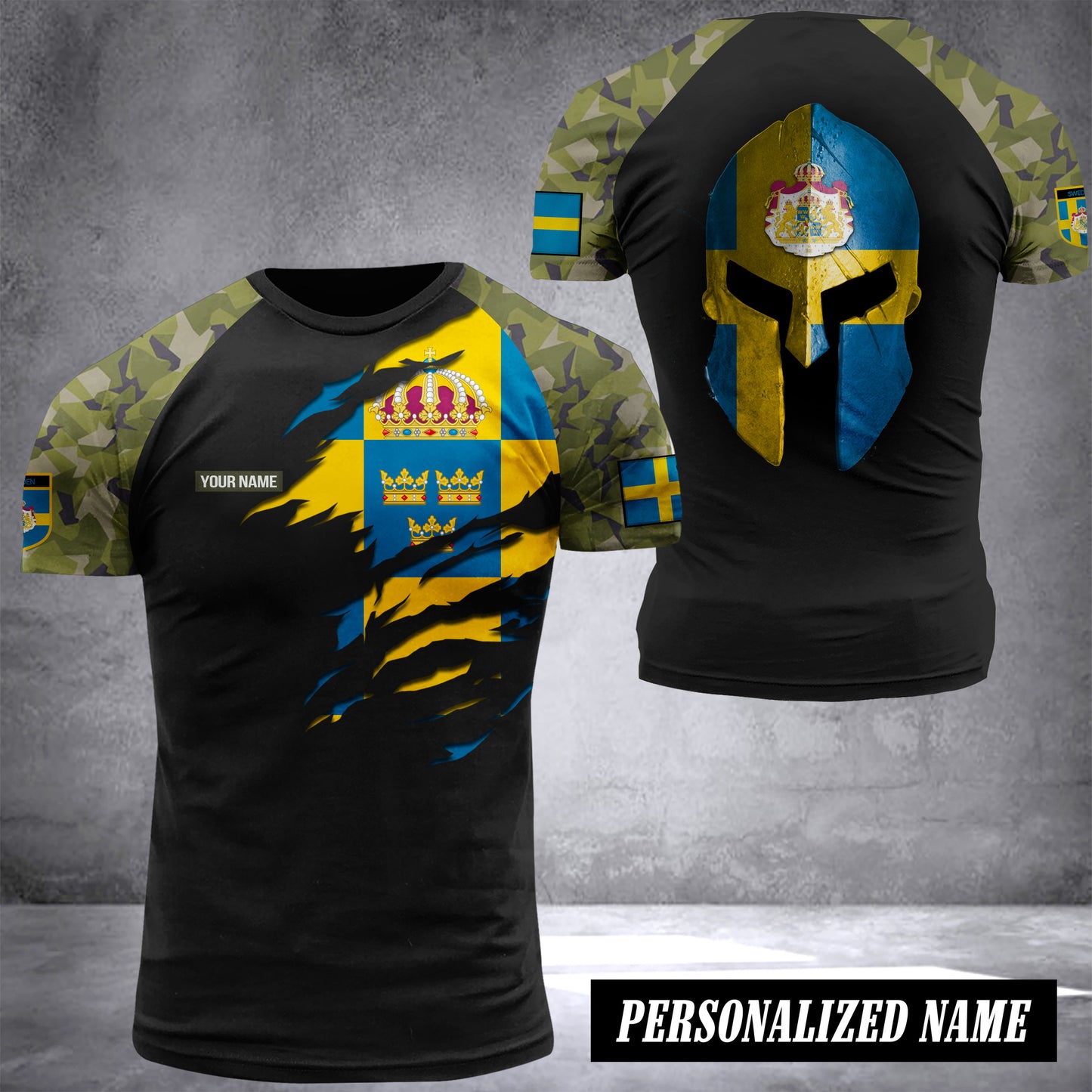 Sweden spartan custom T-shirt 2509