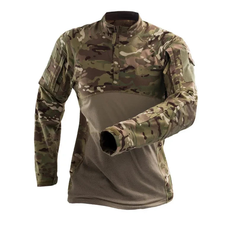 Military Tactical Clothing Camouflage Men Army Long Sleeve Soldiers Combat Airsoft Uniform Multicam Shirt