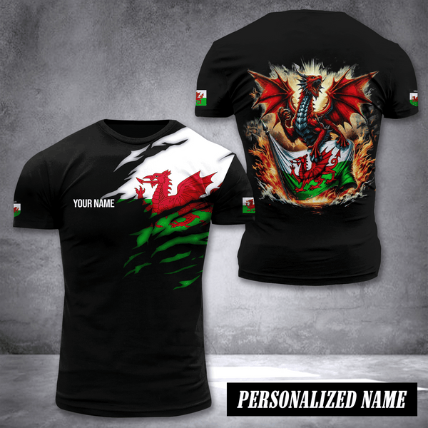 Wales customize T-shirt 5210
