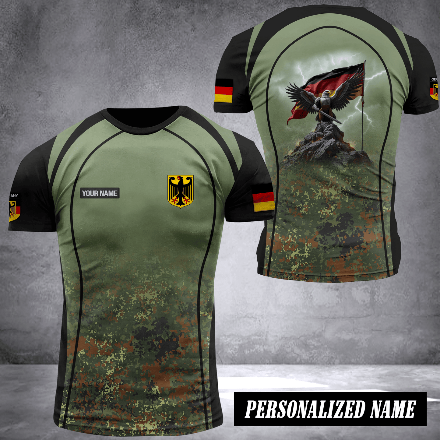 Germany camo customize T-shirt 0211