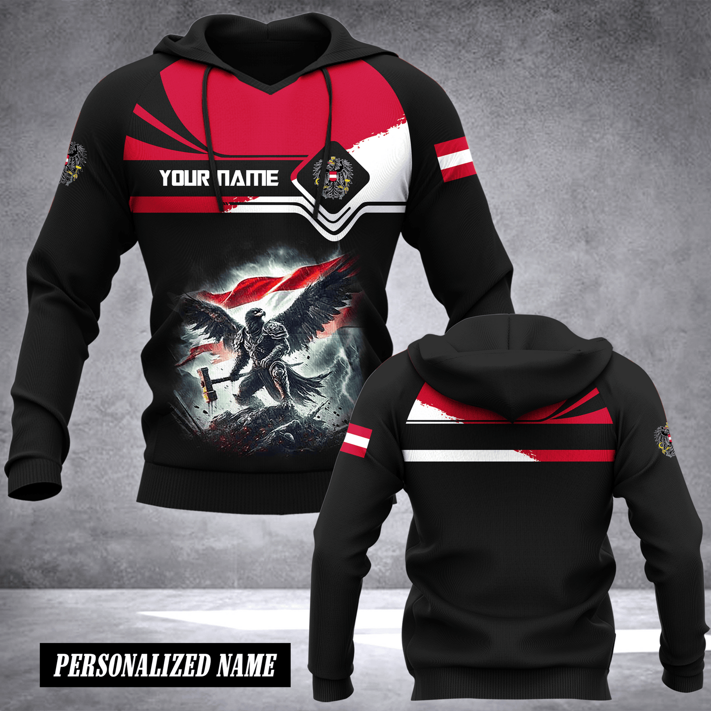 Austria customize hoodie flag 0411
