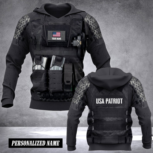 USA patriot customize hoodie flag 3d