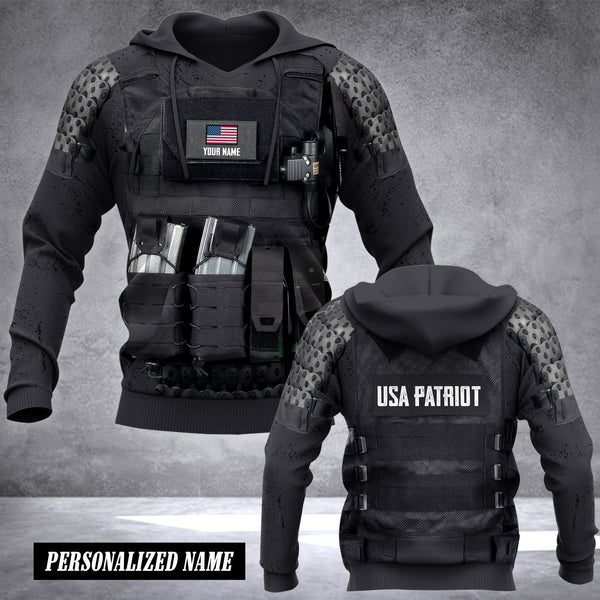 USA patriot customize hoodie flag 3d