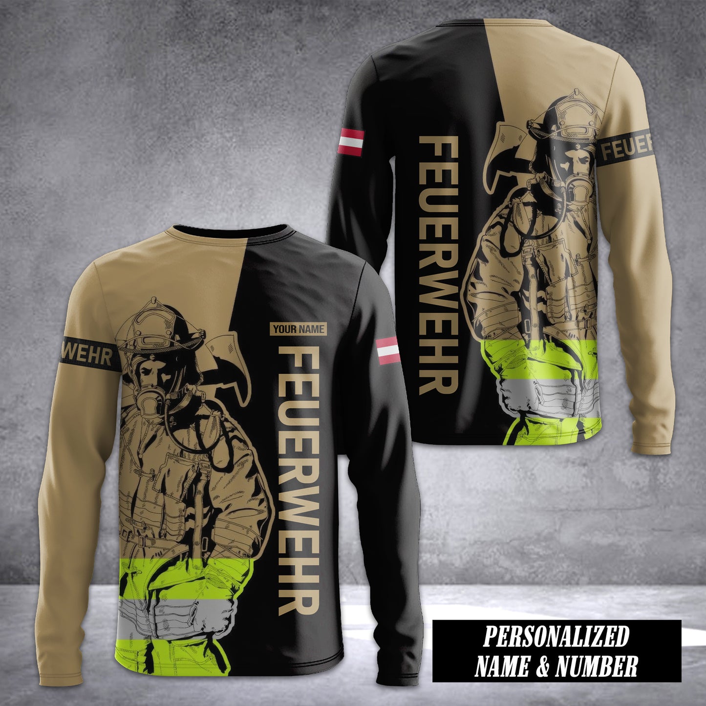 Firefighter Austria Sleeve T-shirt 245