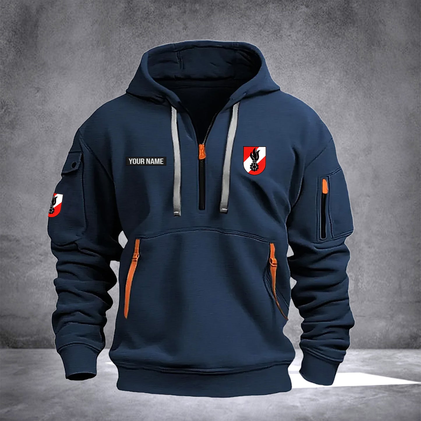 Firefighter Austria customize Hoodie Half Zipper