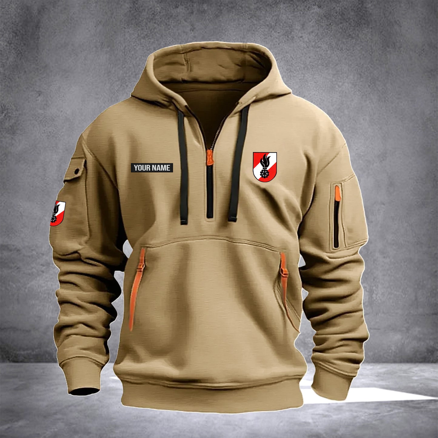 Firefighter Austria customize Hoodie Half Zipper