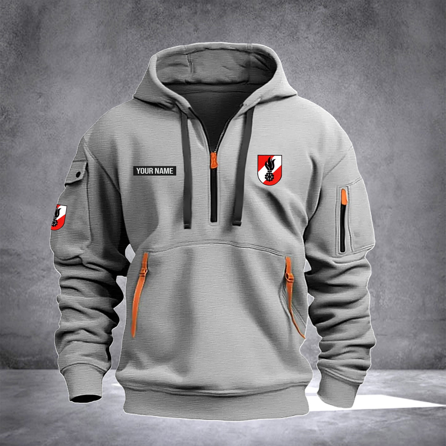 Firefighter Austria customize Hoodie Half Zipper