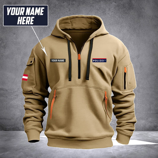 Polizei Austria customize Hoodie Half Zipper