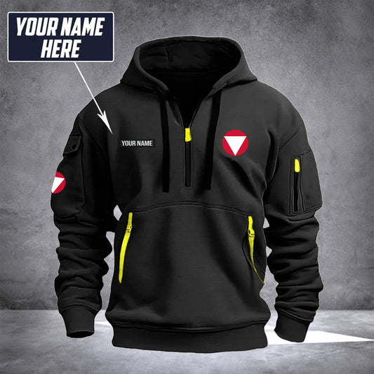 Soldier Austria customize Hoodie Half Zipper