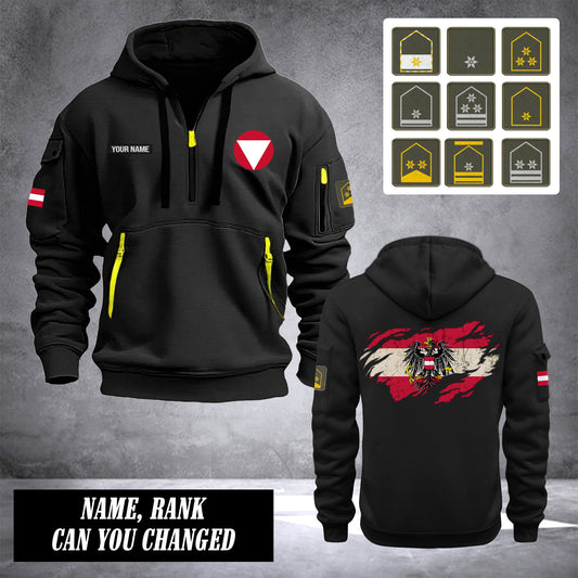Soldier Austria customize ranking Hoodie Half Zipper