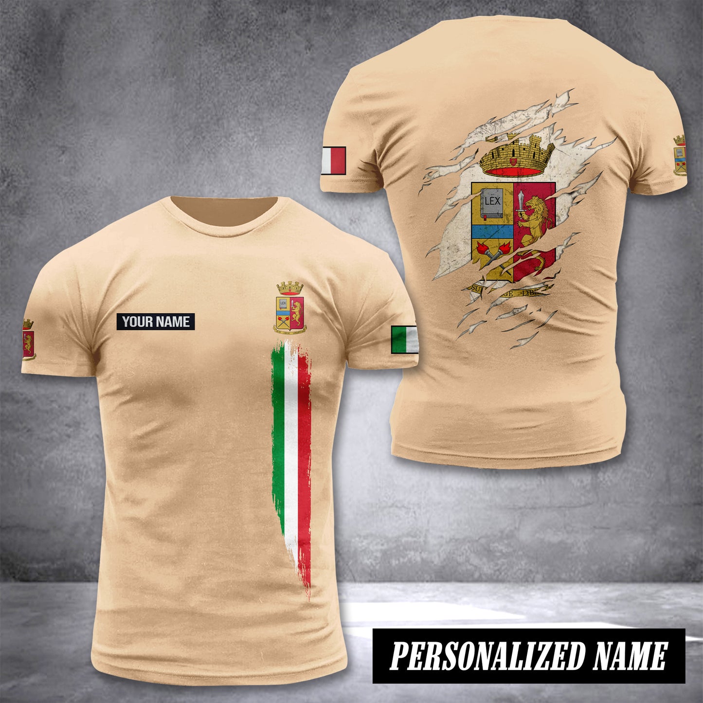 Polizia Di Stato customize T-shirt back