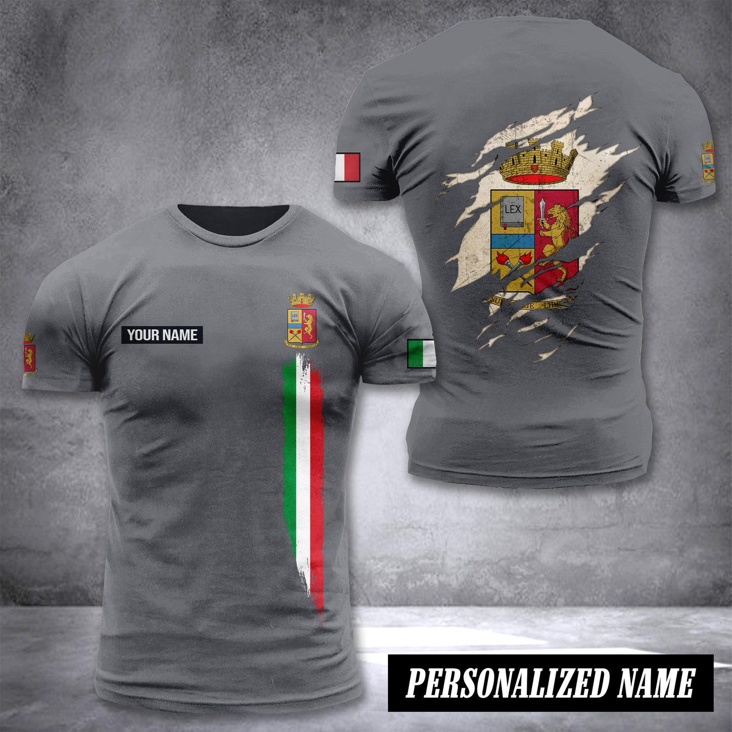 Polizia Di Stato customize T-shirt back