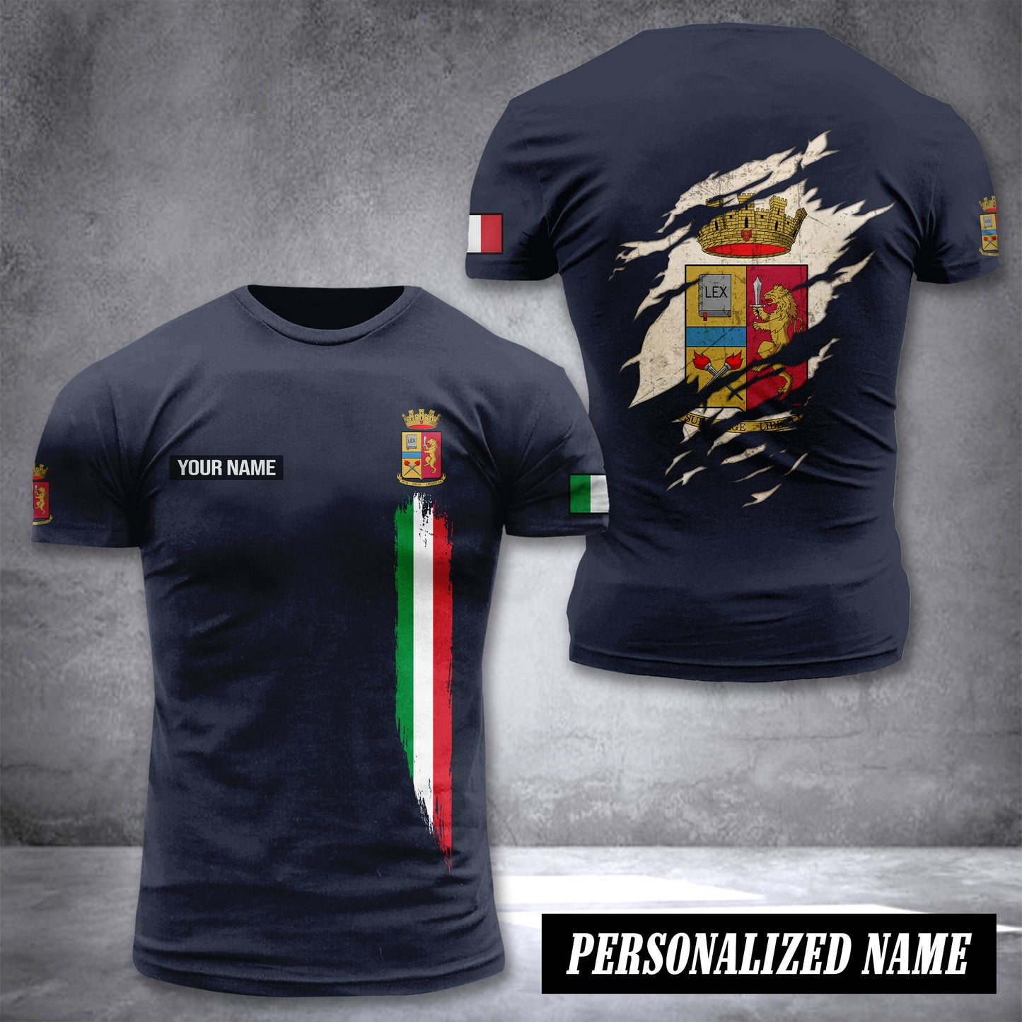 Polizia Di Stato customize T-shirt back