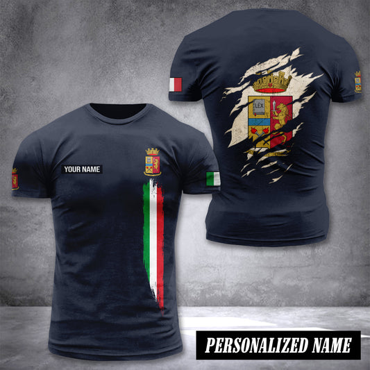 Polizia Di Stato customize T-shirt back
