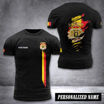 Belgium customize T-shirt back