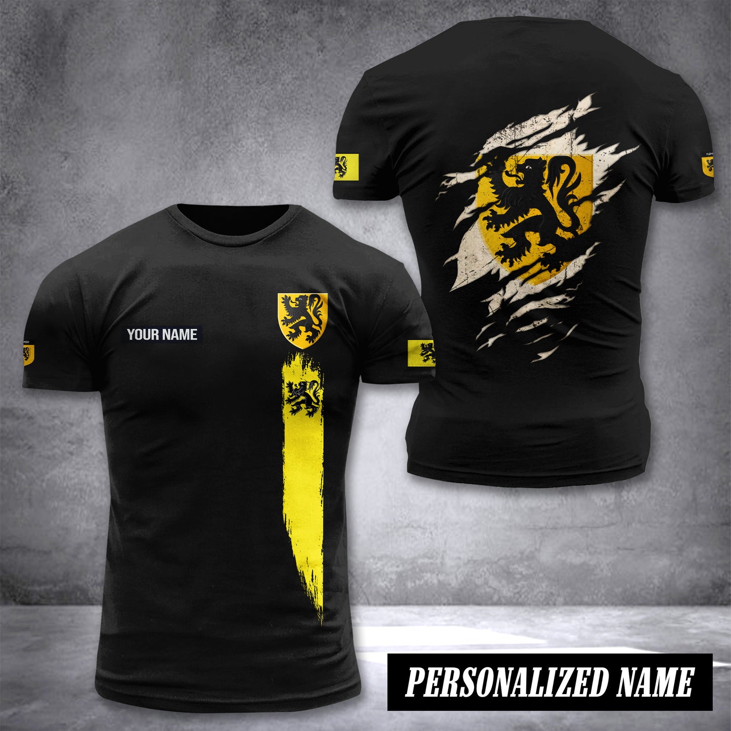 Flemish customize T-shirt back