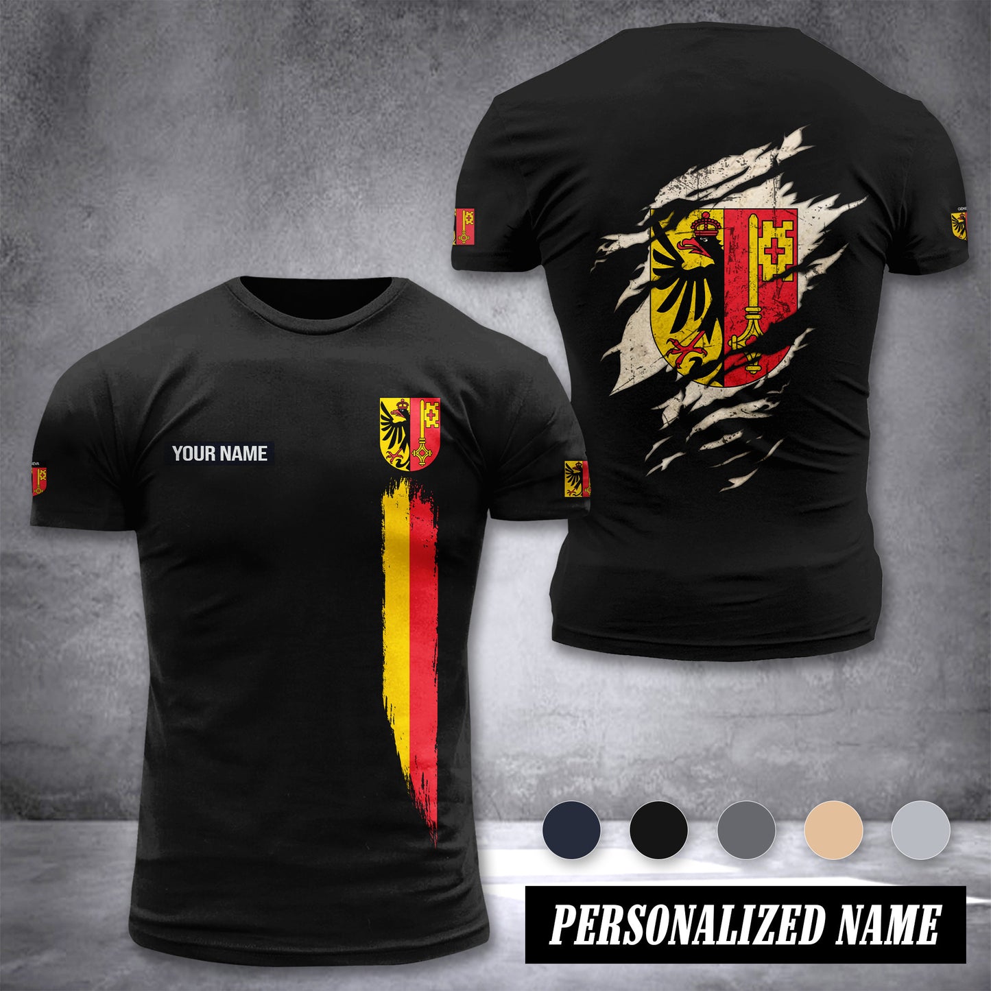 Geneva customize T-shirt back