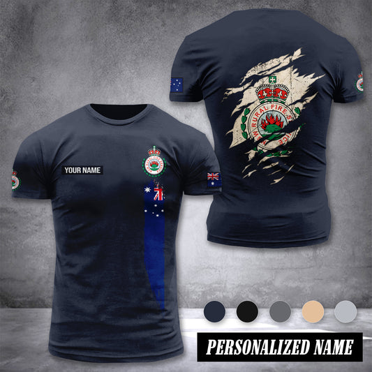 Firefighter Australia customize T-shirt back