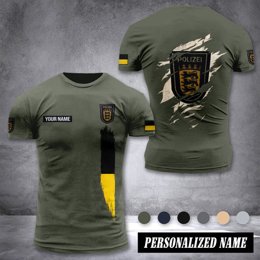 Polizei Baden Württemberg customize T-shirt back