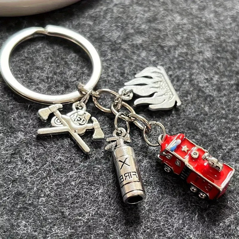 Personalized Firefighter Austria Keychain