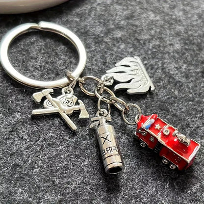 Personalized Firefighter Austria Keychain